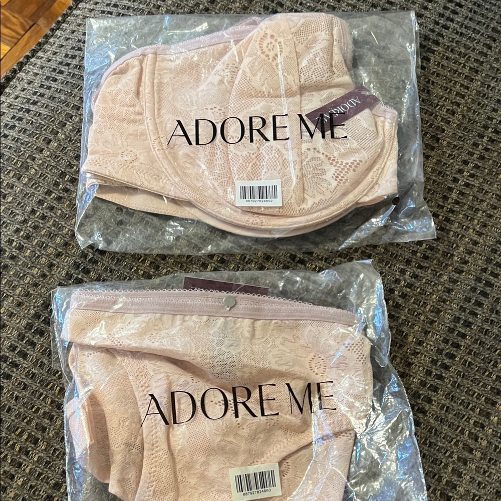Adore Me Lace Set in Soft Pink